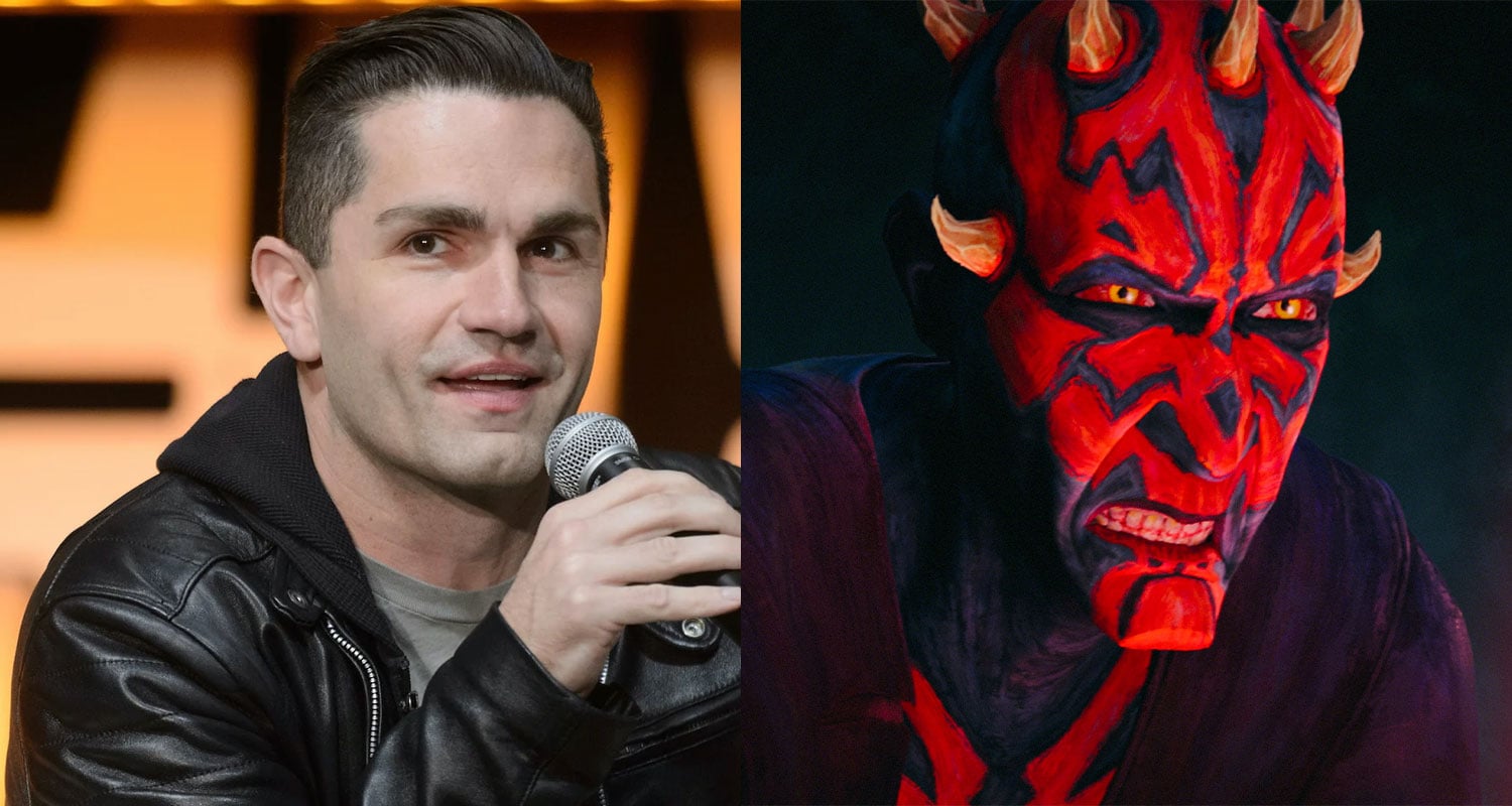 Dual photos of Sam Witwer and his character Maul