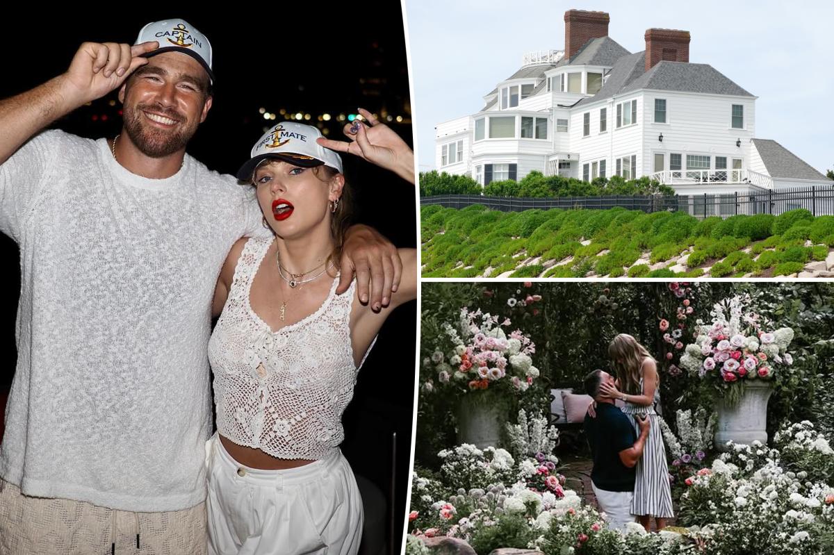 Schwarzer SUV beim Verlassen von Taylor Swifts Haus in Rhode Island im Rahmen einer möglichen Junggesellenparty gesehen
