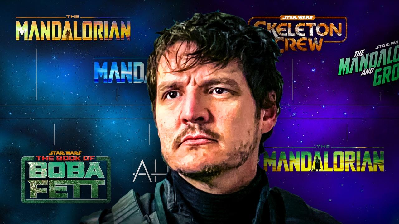 MandoVerse logos on Star Wars release slate, The Mandalorian